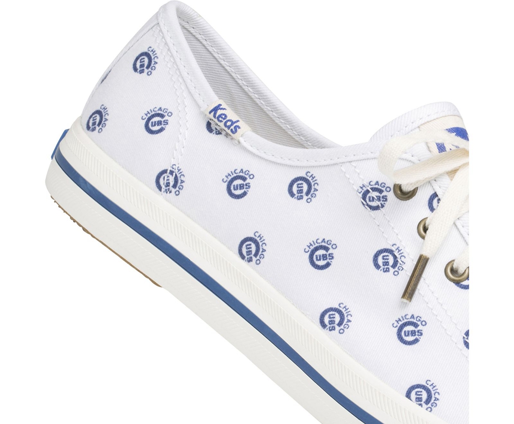 Womens Keds Sneakers - Kickstart MLB® - White/Blue - 9781-GIJSC